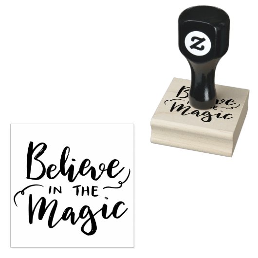 Tampons Encreurs Croyez En La Magique Script De Vacances manuscrit (Tamponné)