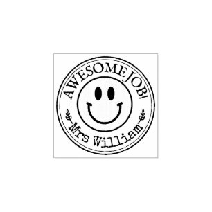 Tampons Encreurs Cuisine Enseignant Sourire Personnalisé