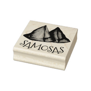 Tampons Encreurs Cuisine végétarienne de nourriture indienne Samosa
