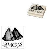 Tampons Encreurs Cuisine végétarienne de nourriture indienne Samosa (Tamponné)