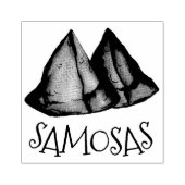 Tampons Encreurs Cuisine végétarienne de nourriture indienne Samosa (Impression)