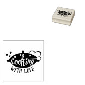 Tampons Encreurs Cuisiner avec Amour (Tamponné)