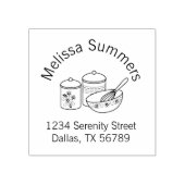 Tampons Encreurs Cuisson - Mélange Bowl, Whisker Arch Adresse (Impression)