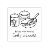 Tampons Encreurs Cuisson - Mélangeur de bol, Whisker, Canisters Nom (Impression)