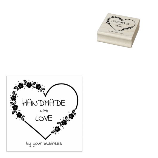 Tampons Encreurs Cur botanique couronne florale faite à la main ave (Tamponné)