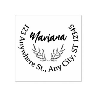 Tampons Encreurs Custom Business Address Stamp – Clean Round Design