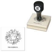 Tampons Encreurs Custom Christmas Wreath (Tamponné)