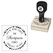 Tampons Encreurs Custom Cute tendance Art Déco moderne Circle Motif (Tamponné)