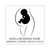 Tampons Encreurs Custom Doula & Birth Coach Professional Logo (Impression)