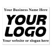 Tampons Encreurs Custom Elegant XXL Large Business Logo and Text (Impression)