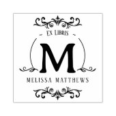 Tampons Encreurs Custom Ex Libris Monogram Book Plate (Impression)
