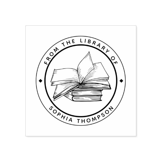 Tampons Encreurs Custom From The Library Of (Impression)