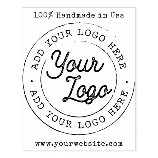 Tampons Encreurs Custom Handmade in Usa Website Business Logo (Impression)