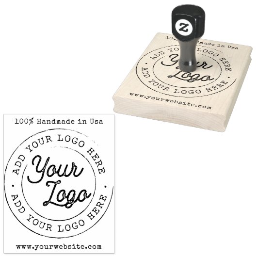 Tampons Encreurs Custom Handmade in Usa Website Business Logo (Tamponné)