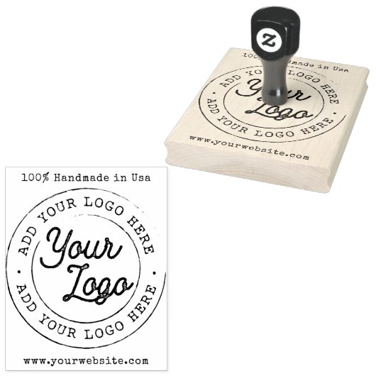 Tampons Encreurs Custom Handmade in Usa Website Business Logo (Tamponné)