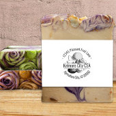 Tampons Encreurs Custom Mixed Fruit Artwork Round Address Nom