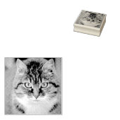 Tampons Encreurs Custom Pet Cat Photo Rubber Personalized Stamp (Tamponné)