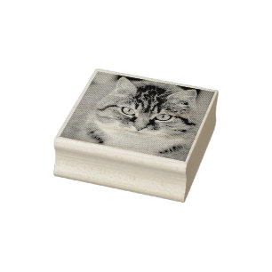 Tampons Encreurs Custom Pet Cat Photo Rubber Personalized Stamp