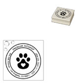 Tampons Encreurs Custom Pet Shop Logo Stamp (Tamponné)