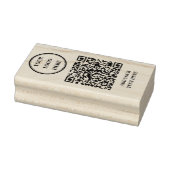Tampons Encreurs Custom QR Code & Business Logo Rubber Stamp (Tampon)