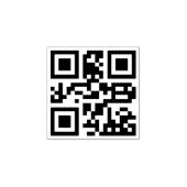 Tampons Encreurs Custom QR Code Scannable Website Address Rubber St (Impression)