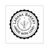 Tampons Encreurs Custom Round Bakery Logo Stamp (Impression)