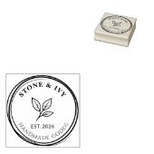 Tampons Encreurs Custom Round Logo Rubber Stamp (Tamponné)