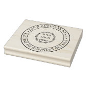 Tampons Encreurs Custom Round Logo Rubber Stamp for Business Brandi (Tampon)