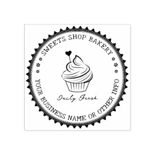 Tampons Encreurs Custom Stamp Modern&Elegant Boulangerie Maison L