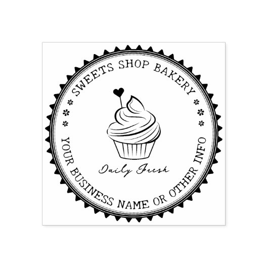 Tampons Encreurs Custom Stamp | Modern&Elegant Boulangerie Maison L (Impression)