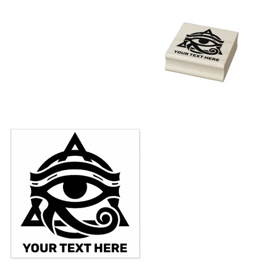 Tampons Encreurs Custom Text Eye of Horus (Tamponné)