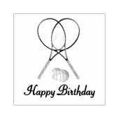 Tampons Encreurs Custom Text like Birthday Tennis Sports (Impression)