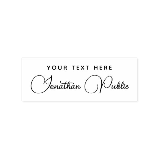 Tampons Encreurs Custom Text Typography Script Name Template (Impression)