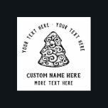 Tampons Encreurs Custom Vintage Hand-drawn Christmas Tree Cookie<br><div class="desc">Custom Vintage Hand-drawn Christmas Tree Cookie Rubber Stamps.</div>