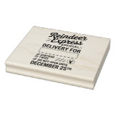 Tampons Encreurs Customizable Santa Reindeer Christmas Deliver (Tampon)