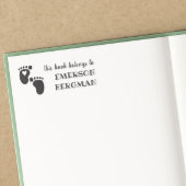 Tampons Encreurs Cute Baby Feet Heart Ce Livre Appartient À