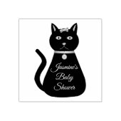 Tampons Encreurs Cute Blue Baby Boy Chat Baby shower personnalisé (Impression)