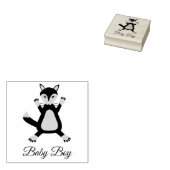Tampons Encreurs Cute Blue Baby Boy Fox Custom (Tamponné)