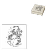 Tampons Encreurs Cute Botanical Fox, Bibliothèque Ex Libris (Tamponné)