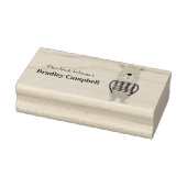 Tampons Encreurs Cute Boy Bear Livre Personnalisé Appartient Au Cao (Tampon)