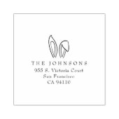 Tampons Encreurs Cute Bunny Ears Pâques Adresse de retour (Impression)