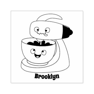 Tampons Encreurs Cute cake mixer cuisine appareil dessin animé