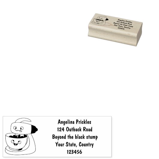 Tampons Encreurs Cute cake mixer cuisine appareil dessin animé (Tamponné)