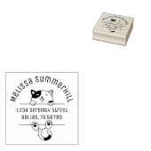 Tampons Encreurs Cute Calico Cat Arch Adresse (Tamponné)