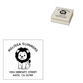 Tampons Encreurs Cute Cartoon Lion Arch Address (Tamponné)