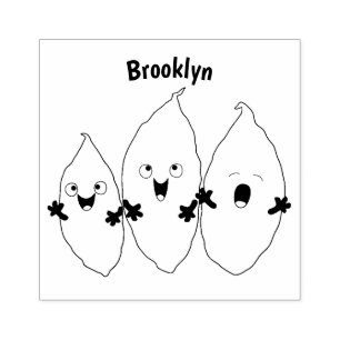 Tampons Encreurs Cute chantant des patates douces caricaturales lég