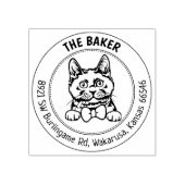 Tampons Encreurs Cute Chartreux - Adresse de retour du chat (Impression)