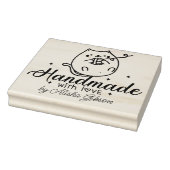 Tampons Encreurs Cute Chat fait main avec amour, Grande (Tampon)