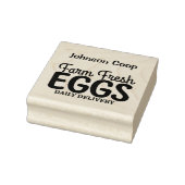 Tampons Encreurs Cute Chicken Farm Oeufs Frais Carton Ajouter le no (Tampon)