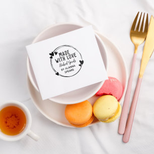 Tampons Encreurs Cute Coeur Tiré À La Main Wreath Fabriqué Avec Amo